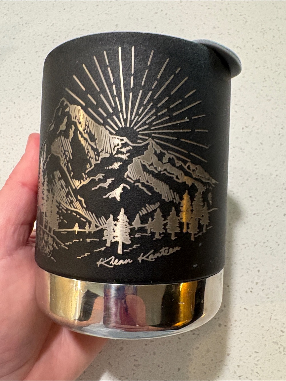Klean Kanteen Black Stainless Steel Mountain Insulated Coffee Mug